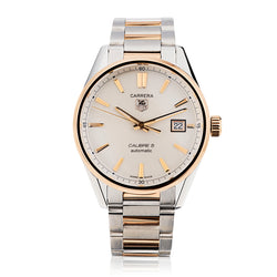 Tag Heuer Carrera Calibre 5 in Steel and 18kt Gold. Ref: WV 215A-2