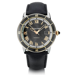 Cartier Ronde Croisiere Mens in Stainless Steel and 18kt. Ref: 3886