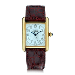 Rare Cartier Jumbo Tank Le Must De Cartier Vermeil Quartz Unisex Watch