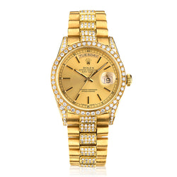 Rolex 18kt Yellow Gold Day / Date Presidential Diamond Watch. Ref:18238