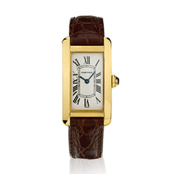 Cartier Americaine Tank Ladies 18kt Yellow Gold Watch. Ref: 1710
