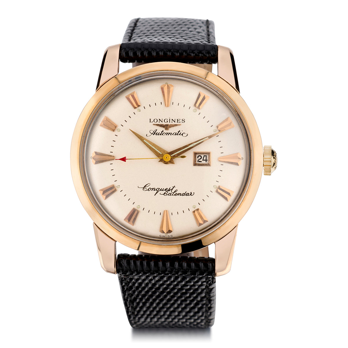 Longines Conquest Calendar in Steel with Gold Cap. Ref: 9005/9008