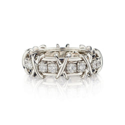 Tiffany & Co. Schlumburger's 16-Stone Platinum Ring.