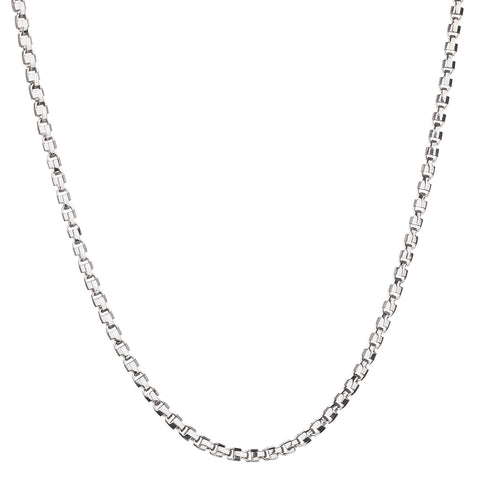 18kt White Gold Unique Chain Link by Dinor Jewellers.