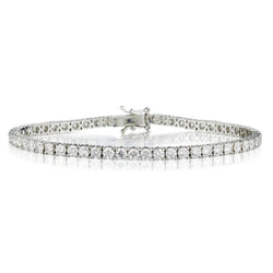 Ladies 14kt W/G Diamond Tennis Bracelet Featuring 5.00ct Tw Brilliant Cut Diamonds