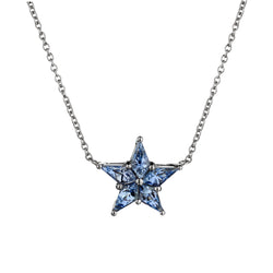 Tiffany & Co Platinum "Star" Sapphire Pendant / Necklace