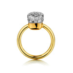 Pomellato Nudo Diamond Ring in 18kt Yellow Gold.