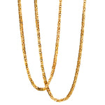 18kt Yellow Gold "Kings Link" Chain. 107 grams. 34.5" (L)
