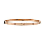 Cartier Small Model Love Bangle in Rose Gold. Size 17. B&P