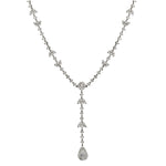 Elegant 18kt White Gold Diamond Necklace. 11.00 Tcw of Diamonds