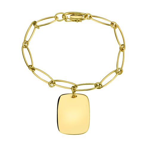 Tiffany & Co. Bracelet in 18kt Yellow Gold with 18kt Dog Tag