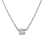 Tiffany & Co Diamond Solitaire Pendant Featuring  2.23 Brilliant Cut Diamond.