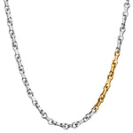 Chimento 18kt Yellow and white Gold Link Chain. Unisex.
