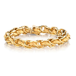Ladies 14kt Yellow Gold Bracelet. 59.4 grams