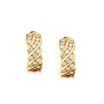 Pomellato Small 18kt Yellow Gold Diamond Hoop Earrings.