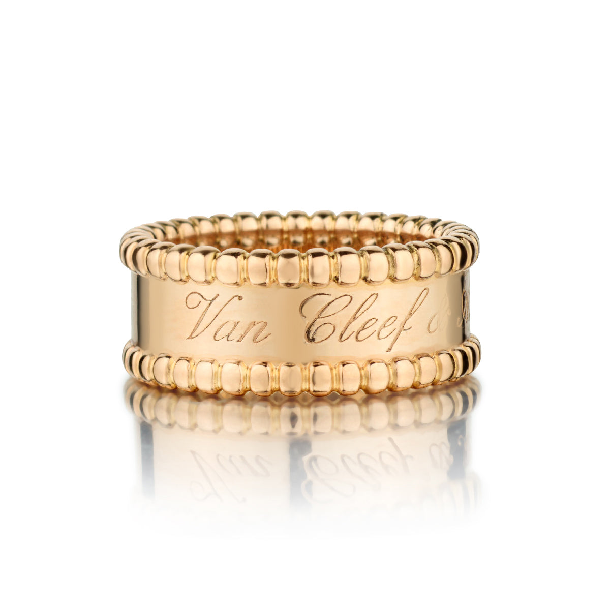 Van Cleef Arpels Perlee Signature Ring in 18kt Rose Size