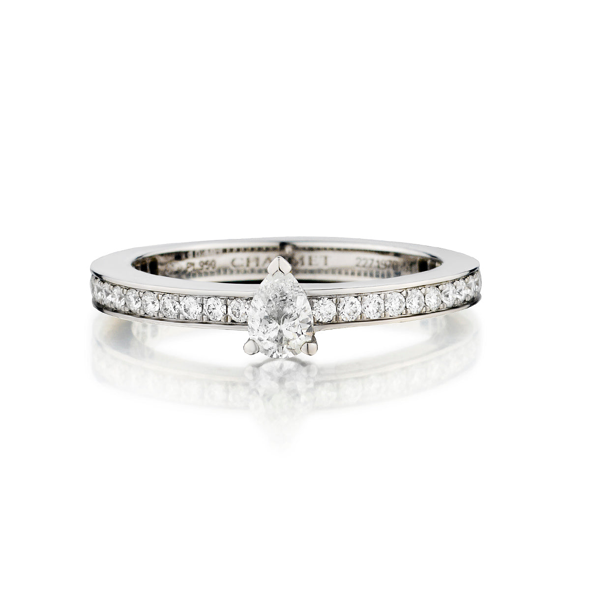 Ladies Diamond Pear Shape Ring by Ref: 083762 – Van Rijk