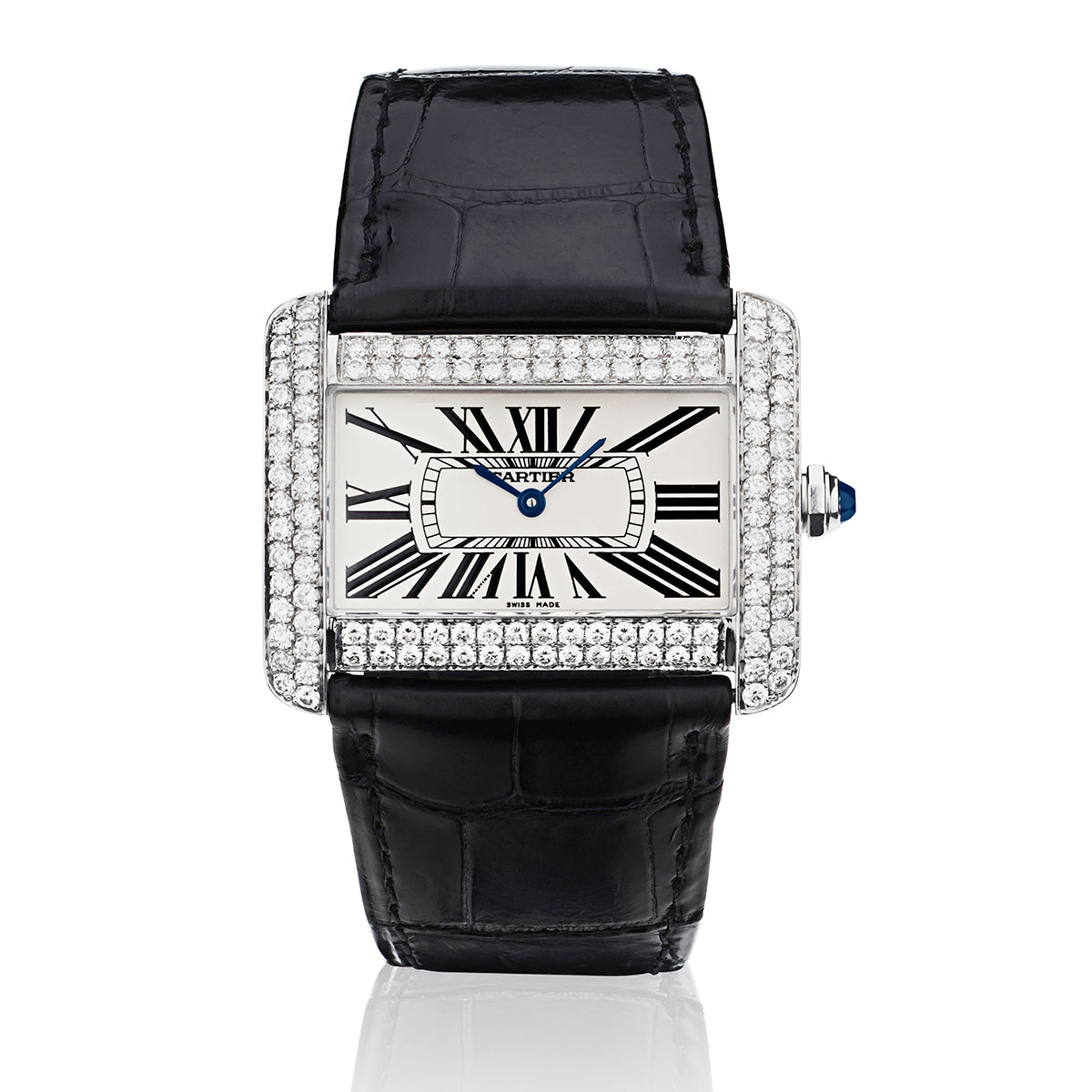 Cartier Tank Divan in Stainless Steel with Ref: 2600