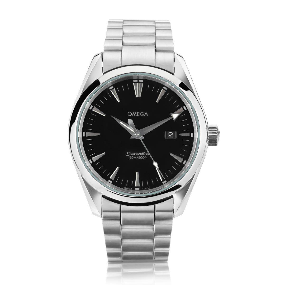 Mens Omega Aqua Terra Stainless Steel Quartz Ref