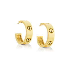 Cartier 18KT Yellow Gold Love Hoop 20MM Earrings