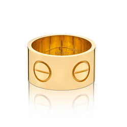 Cartier Jumbo "LOVE" Collection Ring in 18kt Yellow Gold. New / Unworn