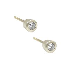 14kt White Gold Diamond Stud Earrings.  2 x 0.30 Ctw