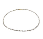 18kt White Gold Diamond Vintage Inspired Necklace.