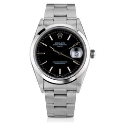 ROLEX DATE AUTOMATIC IN STAINLESS STEEL. Circa 1995