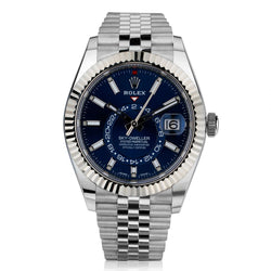 ROLEX STAINLESS STEEL SKY-DWELLER WITH BLUE DIAL. REF 326934. '2021