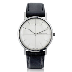 JAEGER le COULTRE Ultra Thin in Steel. Circa 1960's. Ref 1901