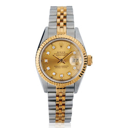 Ladies Rolex Steel & 18kt Yellow Gold with Diamond Dial. Ref.69173