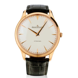 Jaeger le Coultre Master ultra thin wristwatch in 18kt rose gold. Circa 2018