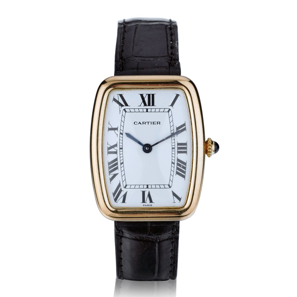 CARTIER Faberge wristwatch in18kt gold. Manual wind.Unisex. – Van Rijk
