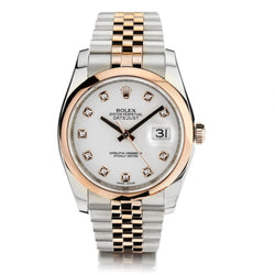 Rolex Datejust 36mm in Everose and Steel. Ref:116201