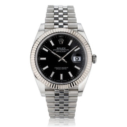ROLEX Datejust II stainless steel with black dial. 41mm
