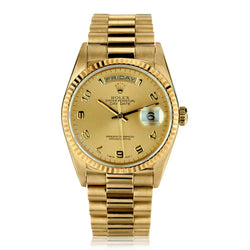 ROLEX DAY-DATE 36mm in 18kt Yellow Gold. Circa 1989