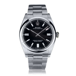 Rolex Stainless Steel Oyster Perpetual. 36mm. Black Dial. Circa 2021