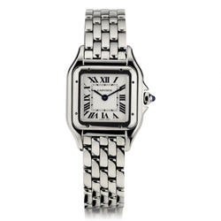 Ladies Panthere de Cartier in Stainless Steel. B& P