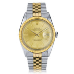Rolex Datejust 36mm. Steel and 18kt Yellow Gold. Circa 1976.