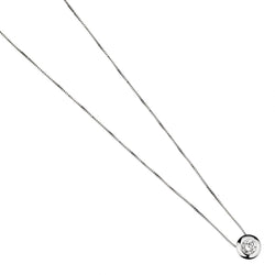 1.01 Carat Round Brilliant Cut Diamond Solitaire Pendant Necklace