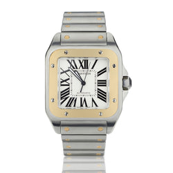 Cartier Santos 100 XL in Steel and 18kt Yellow Gold