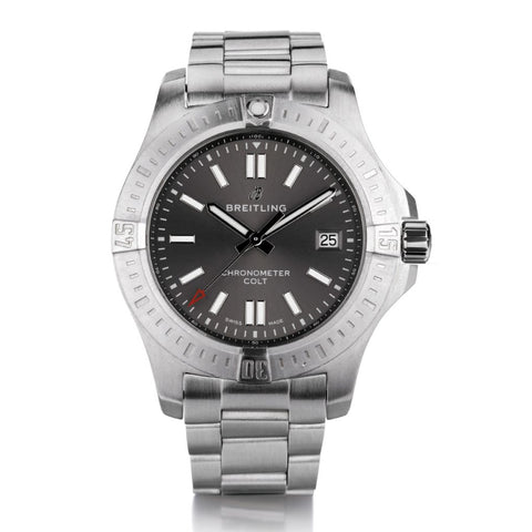 Breitling Colt 41. Tempest Grey Dial. Stainless Steel. Ref:A17313101F1A1.  B & P
