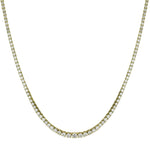 Ladies 18kt Y/G Diamond Tennis Necklace. 13.65 Ctw