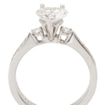 1.02 Carat Natural Heart-Shaped Diamond White Gold Ring