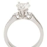 1.02 Carat Natural Heart-Shaped Diamond White Gold Ring