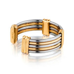 CARTIER 5 Row Band in 14kt Yellow 18kt yellow gold Gold  and Steel.