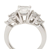 1.76 Carat Radiant-Cut Diamond Floral Design Ring