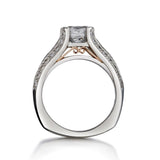 GIA 1.01 Carat Princess Cut Diamond Platinum Engagement Ring