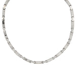 Tiffany & Co 18Kt White Gold "Atlas Collection" Diamond Choker Necklace.