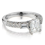 Ladies Diamond Ring, 1.35ct Emerald cut diamond